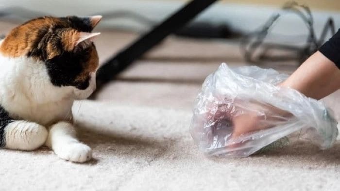 getting cat litter out from the carpet